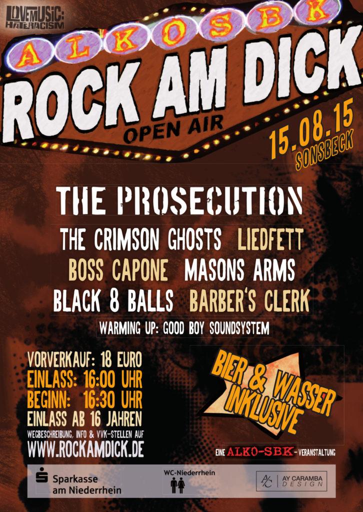 Rock am Dick 2015 Flyer
